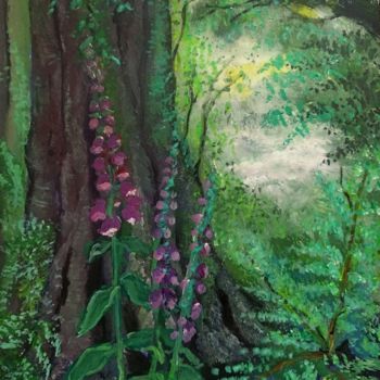 Painting titled "Wonderful Grove" by Anisia Grigor, Original Artwork, Acrylic