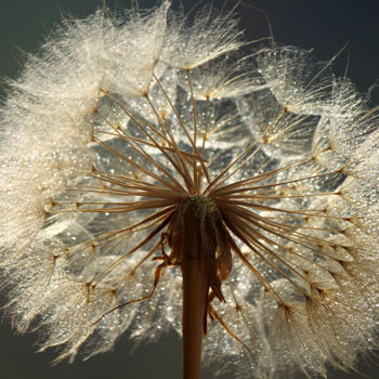 Photography titled "Bright dandelion" by Sonja, Original Artwork, Digital Photography