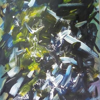 Painting titled "Art abstrait" by Enis Tayeb, Original Artwork, Acrylic