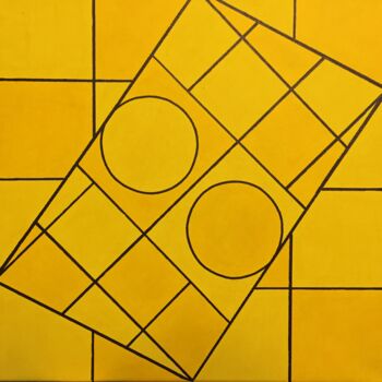 Peinture intitulée "Yellow" par Anita And Co, Œuvre d'art originale, Acrylique