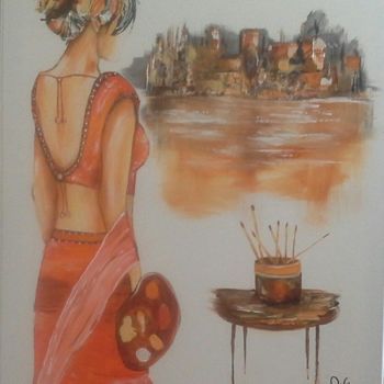 Картина под названием "inspiration" - Anita Boche, Подлинное произведение искусства, Акрил