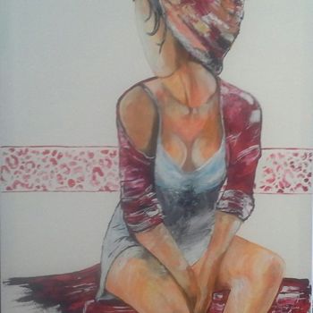 Malarstwo zatytułowany „j attends quoi?” autorstwa Anita Boche, Oryginalna praca, Akryl