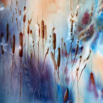 제목이 "Fuseaux"인 미술작품 Anita Bruzzo로, 원작, 수채화