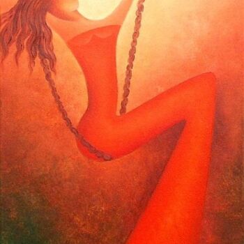 Painting titled "I'm free" by Anita Burnaz, Original Artwork