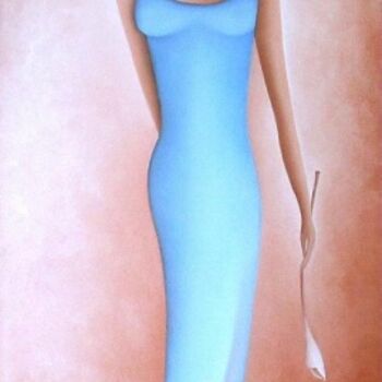 Painting titled "pretty woman" by Anita Burnaz, Original Artwork