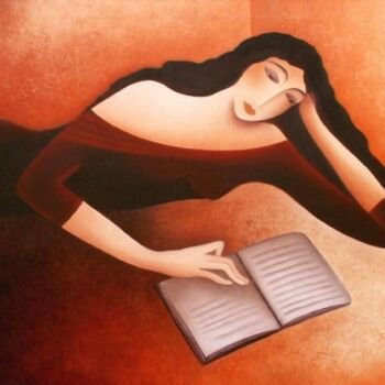 Картина под названием "love poems" - Anita Burnaz, Подлинное произведение искусства