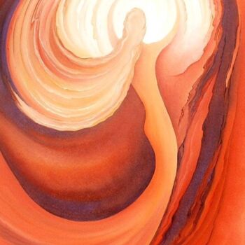 Malerei mit dem Titel "sun dance" von Anita Burnaz, Original-Kunstwerk