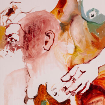 Peinture intitulée "Sensitive Body" par Anita Gryz, Œuvre d'art originale, Huile