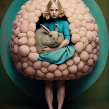 Digitale Kunst getiteld "Easter Magic No8" door Anita Kalmar, Origineel Kunstwerk, Digitale afdruk