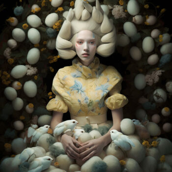 Цифровое искусство под названием "Easter Magic No10" - Anita Kalmar, Подлинное произведение искусства, Цифровая печать