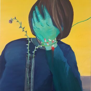 Картина под названием "Melancholic" - Anita Machura, Подлинное произведение искусства, Масло