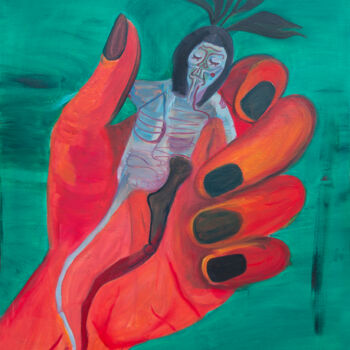Картина под названием "Chaff" - Anita Machura, Подлинное произведение искусства, Масло