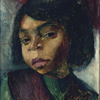 Pintura intitulada "Portrait d'une jeun…" por Anita Rée, Obras de arte originais, Óleo