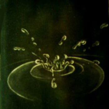 Pittura intitolato "Goccia" da Aniello Scannapieco, Opera d'arte originale