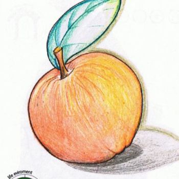 Drawing titled "frutta" by Aniello Scannapieco, Original Artwork