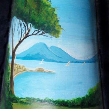 Painting titled "golfo di Napoli" by Aniello Scannapieco, Original Artwork