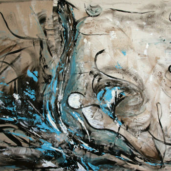 Painting titled "'Destroyed'" by Aniya Ciel, Original Artwork, Acrylic