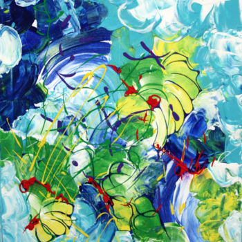 Painting titled "'Mare colorido'" by Aniya Ciel, Original Artwork, Acrylic