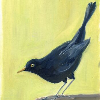 Pintura titulada "Bird 1" por Anja Rudko, Obra de arte original, Oleo