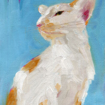 Pittura intitolato "Cat 8" da Anja Rudko, Opera d'arte originale, Olio