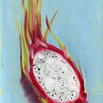 "Dragon fruit" başlıklı Tablo Anja Rudko tarafından, Orijinal sanat, Petrol