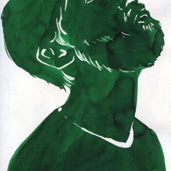 Картина под названием "Ink sketch 2" - Anja Rudko, Подлинное произведение искусства, Чернила