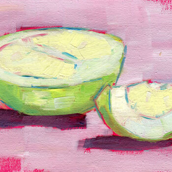 Painting titled "Pomelo" by Anja Rudko, Original Artwork, Oil