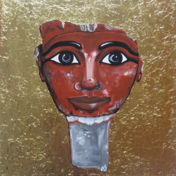 Картина под названием "Pharaonin Hatscheps…" - Anja Semling, Подлинное произведение искусства, Акрил Установлен на Деревянна…