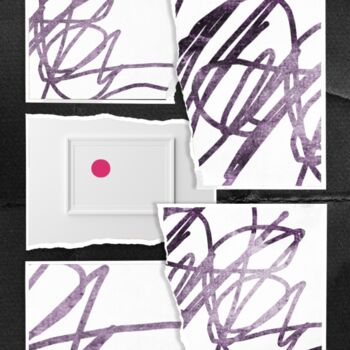 Arte digitale intitolato "Pink Point" da Anja Tippmann, Opera d'arte originale, Collage digitale