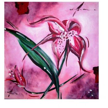 Malerei mit dem Titel "Blütenzauber" von Anja Haschberger, Original-Kunstwerk
