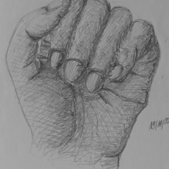 绘画 标题为“Hand” 由Anja Perniss, 原创艺术品