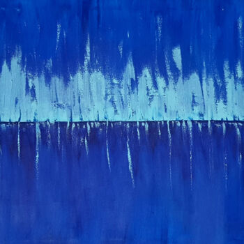 Malarstwo zatytułowany „Blau” autorstwa Anja Schmidt, Oryginalna praca, Akryl