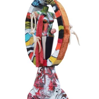 Sculpture intitulée "La prêtresse Vaudou" par Anka Girls, Œuvre d'art originale, Bombe aérosol