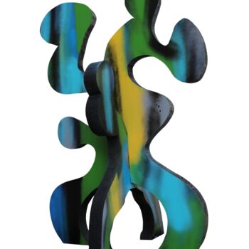 Skulptur mit dem Titel "U1" von Anka Girls, Original-Kunstwerk, Sprühfarbe