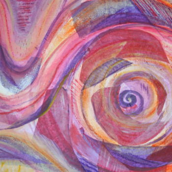 Painting titled "snail spiral" by Ann Buyse, Original Artwork