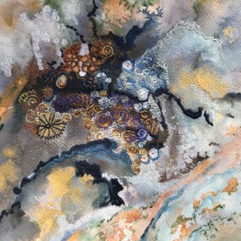 Картина под названием "Rocky Home" - Ann Dunbar, Подлинное произведение искусства, Акрил Установлен на картон