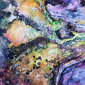 Картина под названием "Tracery" - Ann Dunbar, Подлинное произведение искусства, Акрил Установлен на Деревянная рама для носи…