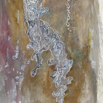 Pintura titulada "Spouting Water Foun…" por Ann Dunbar, Obra de arte original, Acrílico Montado en Bastidor de camilla de ma…