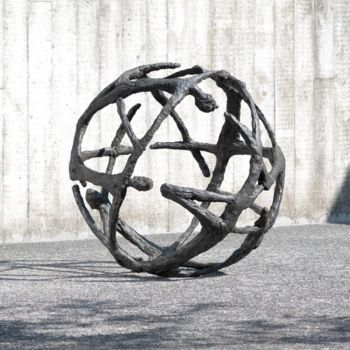 Sculpture intitulée "To Tweet" par Ann Vrielinck, Œuvre d'art originale, Bronze