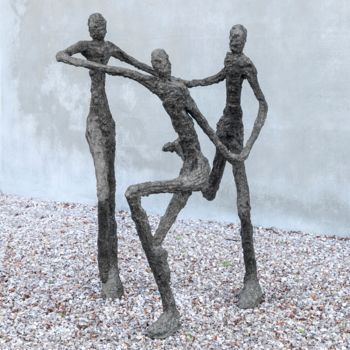 Sculpture titled "To Enjoy" by Ann Vrielinck, Original Artwork, Bronze