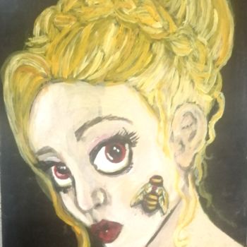 Painting titled "Amour" by Anna Addams, Original Artwork, Acrylic