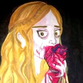Картина под названием "Brave" - Anna Addams, Подлинное произведение искусства