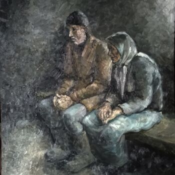 Painting titled "Вместе мы - сила!" by Anna Iaguzhinskaia, Original Artwork, Oil