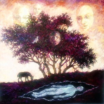 Картина под названием "Сон" - Анна Ягужинская, Подлинное произведение искусства, Масло