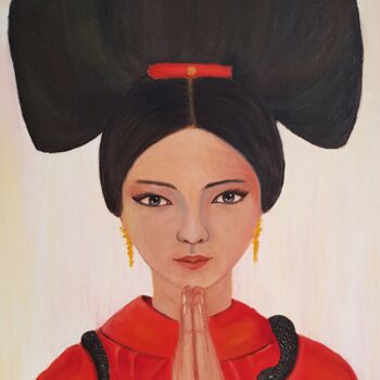 Картина под названием ""Богиня София"" - Anna Artamonova, Подлинное произведение искусства, Масло
