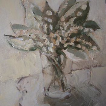 Painting titled "Lily of the Valley" by Anna  Bardzka, Original Artwork