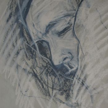 Painting titled "ROBERT SZKIC" by Anna  Bardzka, Original Artwork, Pastel