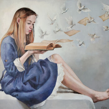 Malarstwo zatytułowany „Make a Desire” autorstwa Anna Belan, Oryginalna praca, Olej