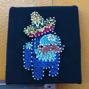 "AMONG us" başlıklı Tekstil Sanatı Anna Belmonte tarafından, Orijinal sanat, İplik Sanatı
