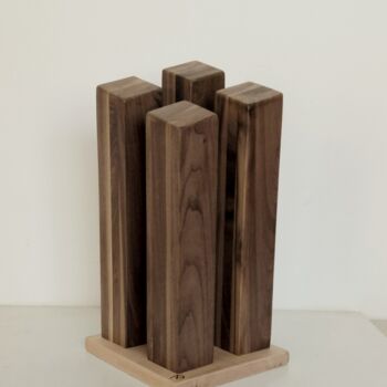 Sculpture titled "Ara Pacis" by Anna Beltrame A＋D Art, Original Artwork, Wood